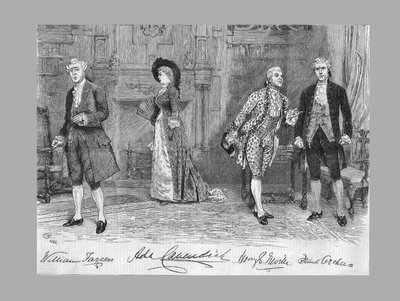 School for Scandal Stück im Vaudeville Theatre, 1882 von Unbekannt