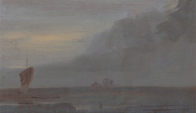 Seestück mit Booten: Abend, ca. 1815 von Unbekannt