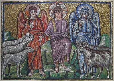 Trennung von Schafen und Ziegen, Byzantinisch, frühes 20. Jahrhundert, Original aus dem frühen 6. Jahrhundert von Unbekannt
