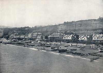 Shanklin - Blick auf den Strand und die Höhen, 1895 von Unbekannt