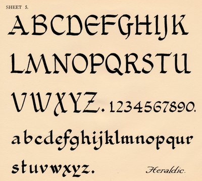 Blatt 5, aus einem Portfolio von Alphabeten, 1929 von Unbekannt