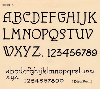 Blatt 6, aus einem Portfolio von Alphabeten, 1929 von Unbekannt