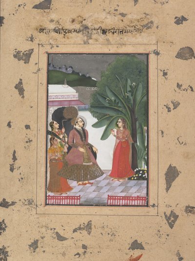 Shri Rama Putra Raga: Seite aus der verstreuten Boston Ragamala-Serie..., ca. 1760 von Unbekannt