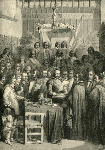 Unterzeichnung des Westfälischen Friedens, 24. Oktober 1648, 1890 von Unbekannt