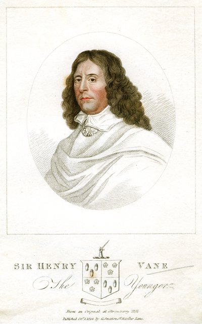 Sir Henry Vane der Jüngere, englischer Staatsmann und Autor, 1814 von Unbekannt