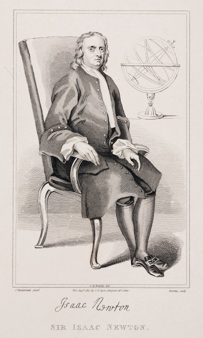 Sir Isaac Newton, englischer Mathematiker und Physiker, ca. 1725 von Unbekannt