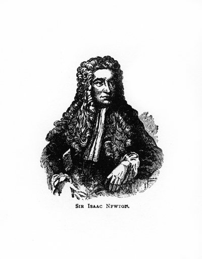 Sir Isaac Newton, englischer Mathematiker, Astronom und Physiker, 20. Jahrhundert von Unbekannt