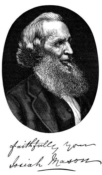 Sir Josiah Mason, englischer Federhersteller, um 1880 von Unbekannt