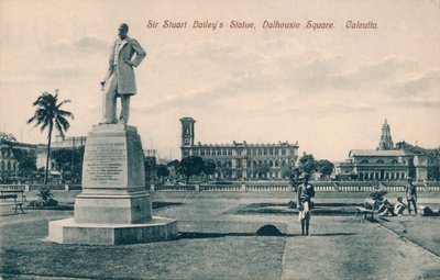 Statue von Sir Stuart Steuart Bailey, Dalhousie Square, Kalkutta, ca. 1910 von Unbekannt