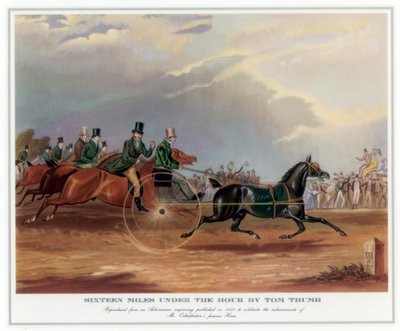Sechzehn Meilen unter der Stunde von Tom Thumb, 1831 von Unbekannt