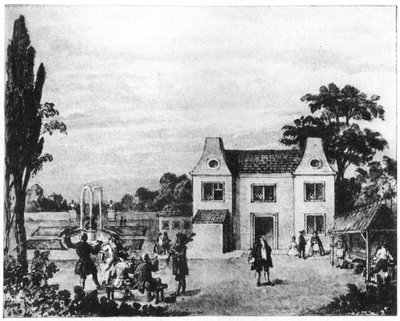 Frühlingsgärten, Standort des Lowndes Square, London, spätes 18. Jahrhundert, 1907 von Unbekannt