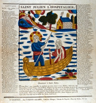 St. Julian, Schutzheiliger der Reisenden, 19. Jahrhundert von Unbekannt