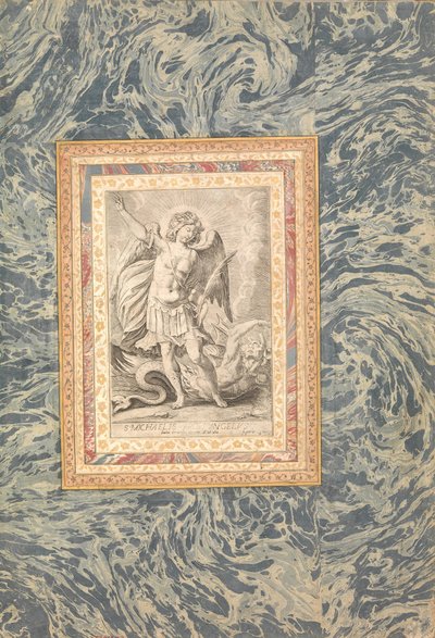 St. Michael, der Erzengel, Folio aus dem Bellini-Album von Unbekannt