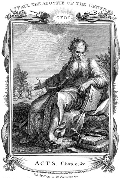 St. Paulus der Apostel, der die christliche Botschaft zu den Heiden brachte, 19. Jahrhundert von Unbekannt