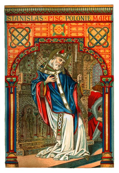 St. Stanislas, polnischer Bischof und Märtyrer des 11. Jahrhunderts, 1886 von Unbekannt