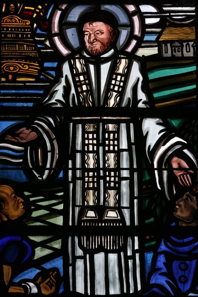 Buntglasfenster. Heiliger Vinzenz von Paul, Paris, Frankreich von Unbekannt