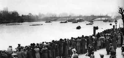 Start des Oxford und Cambridge Bootsrennens, London, 1926-1927 von Unbekannt
