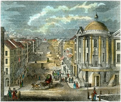 State Street, Albany, New York, USA, ca. 1835 von Unbekannt