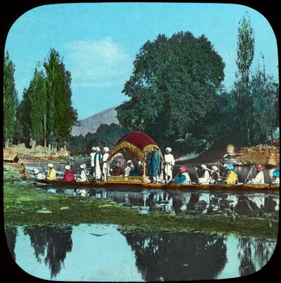 Staatsbarke auf dem Apfelbaumkanal, Indien, spätes 19. oder frühes 20. Jahrhundert von Unbekannt