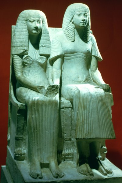 Statue eines Ehemanns und einer Ehefrau, Ägyptisch, 18. Dynastie von Unbekannt