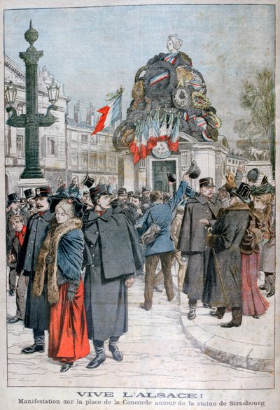 Straßburg-Statue, Place de la Concorde, Paris, 1904 von Unbekannt