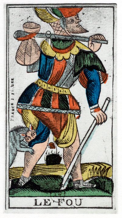 Tarotkarte des Narren, Jergot Tarot von Unbekannt
