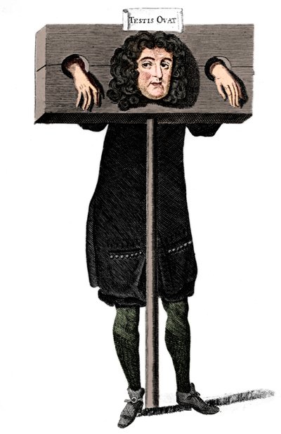 Testis Ovat, Titus Oates im Pranger, 17. Jahrhundert, ca. 1905 von Unbekannt