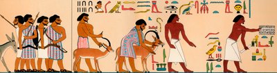 Die Ankunft eines Stammes semitischer Nomaden in Ägypten von Unbekannt