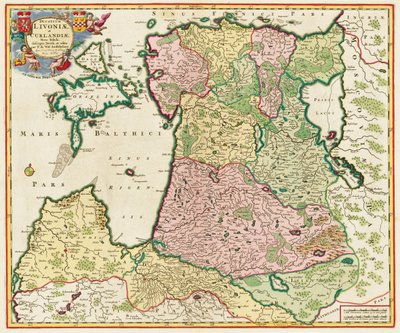 Die Ostsee aus: Ducatuum Livoniae et Curlandiae Nova Tabula, 1705 von Unbekannt