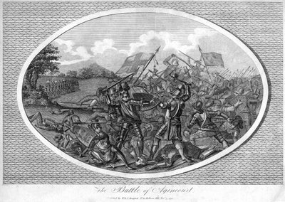 Die Schlacht von Agincourt, 1415, 1792 von Unbekannt