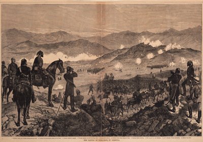 Die Schlacht von Kizil-Tepe am 25. Juni 1877 von Unbekannt