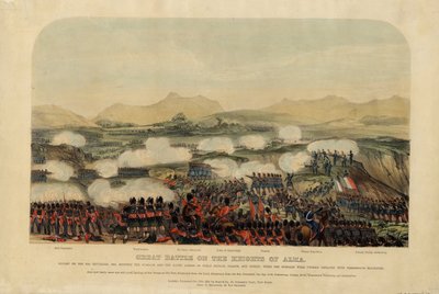Die Schlacht an der Alma am 20. September 1854, 1854 von Unbekannt