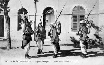 Wachablösung, Die Französische Fremdenlegion, ca. 1910 von Unbekannt