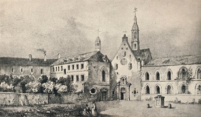 Die Kirche und das Kloster der Petits Augustins, 1915 von Unbekannt
