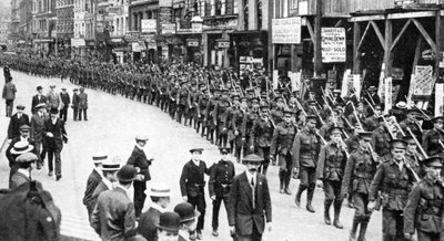Die Bürgerarmee der Territorialen, Strand, London, Erster Weltkrieg, 1914 von Unbekannt