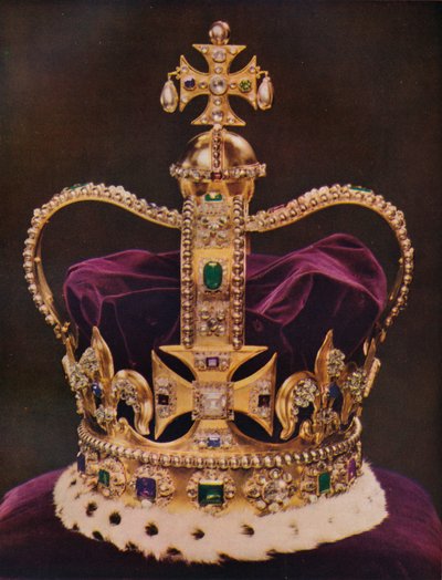 Die Krone von England, St. Edwards Krone, ca. 1937 von Unbekannt