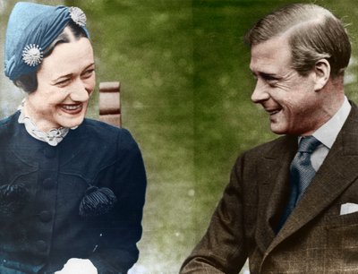 Der Herzog und die Herzogin von Windsor Mrs. Simpson im Chateau de Cande, Frankreich, 1937 von Unbekannt