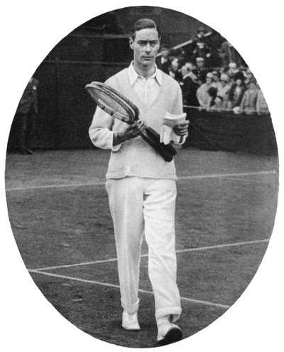 Der Herzog von York als Teilnehmer im Herrendoppel in Wimbledon, 1926 von Unbekannt