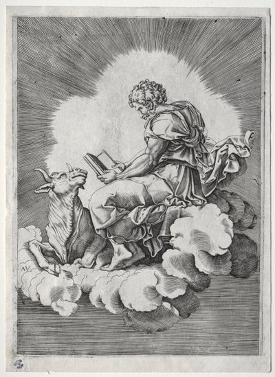 Die vier Evangelisten: St. Lukas, ca. 1518 von Unbekannt