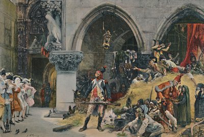 Die Franzosen vor dem Dogenpalast, Venedig, 1797, 1896 von Unbekannt
