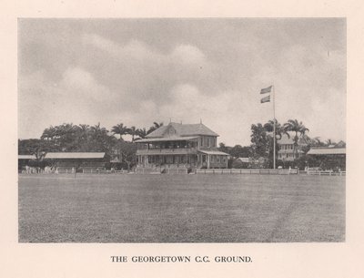 Der Georgetown Cricket Club Ground, Britisch-Guayana von Unbekannt