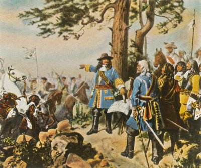 Die Kommandeure des Großen Kurfürsten vor der Schlacht bei Fehrbellin, 28. Juni 1675, 1936 von Unbekannt