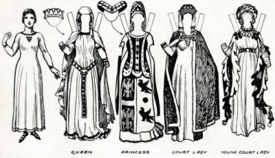 Die große Galerie der britischen Kostüme: Kleid getragen in der Herrschaft von Edward III., ca. 1934 von Unbekannt