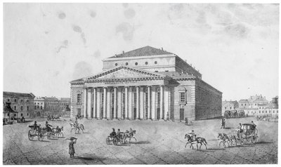 Das Kaiserliche Bolschoi-Kamenny-Theater, St. Petersburg, Russland von Unbekannt