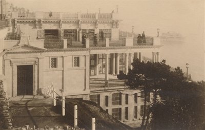 Die Leas Cliff Hall, Folkestone, spätes 19.-frühes 20. Jahrhundert von Unbekannt