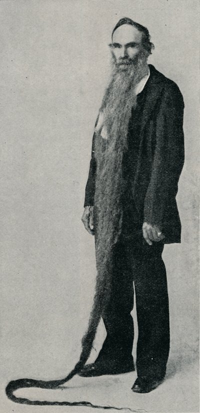 Der längste Bart der Welt, 1896, 1910 von Unbekannt