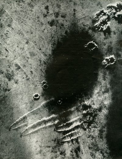 Die Luftwaffe startet, während Bostons der S.A.A.F., um 1942-1943, 1945 von Unbekannt