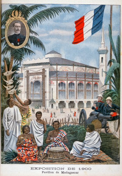 Der madagassische Pavillon auf der Weltausstellung 1900, Paris, 1900 von Unbekannt
