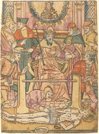 Das Martyrium des Heiligen Erasmus von Unbekannt