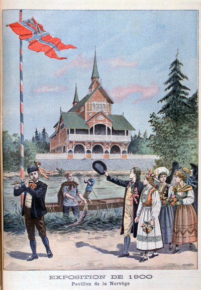 Der norwegische Pavillon auf der Weltausstellung von 1900, Paris, 1900 von Unbekannt